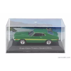  FORD USA  GRAN TORINO SPORT COUPE 1972 - CON VETRINA - WITH SHOWCASE  GREEN YELLOW