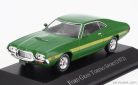 FORD USA  GRAN TORINO SPORT COUPE 1972 - CON VETRINA - WITH SHOWCASE  GREEN YELLOW