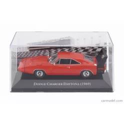   DODGE  CHARGER DAYTONA 1969 - CON VETRINA - WITH SHOWCASE  RED BLACK
