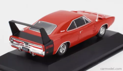 DODGE  CHARGER DAYTONA 1969 - CON VETRINA - WITH SHOWCASE  RED BLACK