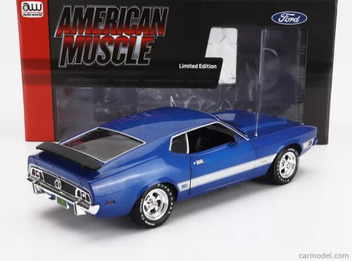 FORD USA  MUSTANG RUSHER MACH-1 1973  BLUE MET