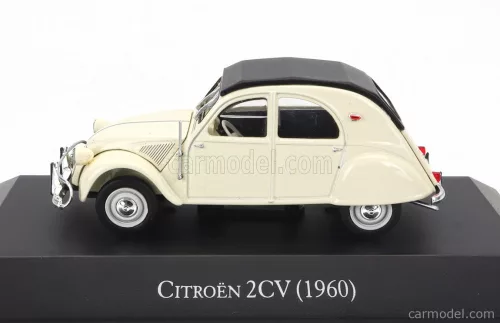 CITROEN  2CV CLOSED ROOF 1960  WHITE BLACK