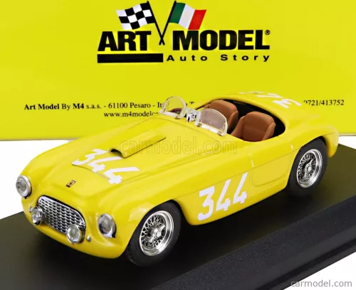 FERRARI  166 MM N 344 MILLE MIGLIA 1951 A.PALMER - Z.FERRAVAZZI  YELLOW