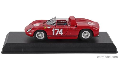 FERRARI  250P SPIDER s/n0810 N 174 TARGA FLORIO 1963 MIKE PARKES - JOHN SURTEES  RED