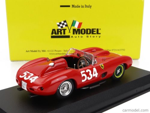 FERRARI  335S SPIDER TEAM SCUDERIA FERRARI N 534 MILLE MIGLIA 1957 PETER COLLINS - LOUIS KLEMENTASKI  RED