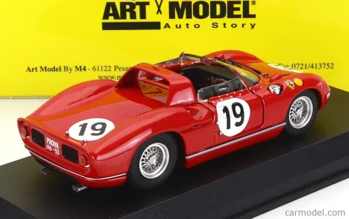 FERRARI  330P 4.0L V12 TEAM SEFAC FERRARI SPA N 19 3rd 24h LE MANS 1964 J.SURTEES - L.BANDINI  RED