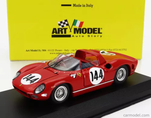 FERRARI  275P SPIDER ch.0820 N 144 WINNER 1000km NURBURGRING 1964 LUDOVICO SCARFIOTTI - NINO VACCARELLA  RED