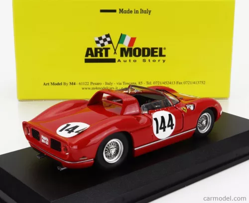 FERRARI  275P SPIDER ch.0820 N 144 WINNER 1000km NURBURGRING 1964 LUDOVICO SCARFIOTTI - NINO VACCARELLA  RED