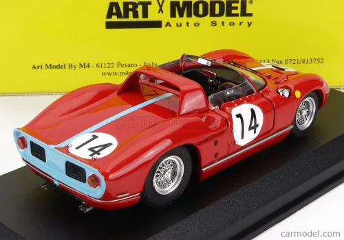 FERRARI  330P 4.0L V12 SPIDER TEAM MARANELLO CONCESSIONAIRES N 14 2nd 24h LE MANS 1964 J.BONNIER - G.HILL  RED