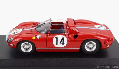 FERRARI  330P 4.0L V12 SPIDER TEAM MARANELLO CONCESSIONAIRES N 14 2nd 24h LE MANS 1964 J.BONNIER - G.HILL  RED