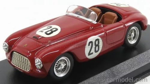 FERRARI  166 MM BARCHETTA N 28 (CHASSIS N 0790) 6th CLASS PORTUGAL GRAND PRIX 1952 C.BIONDETTI  RED