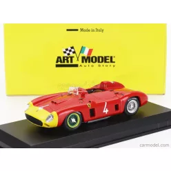   FERRARI  290MM SPIDER s/n0626 N 4 ROUEN GP 1956 ALFONSO DE PORTAGO  RED YELLOW