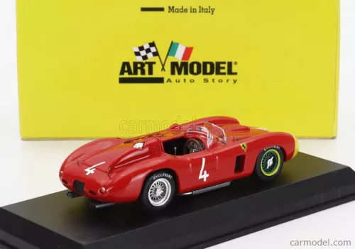 FERRARI  290MM SPIDER s/n0626 N 4 ROUEN GP 1956 ALFONSO DE PORTAGO  RED YELLOW