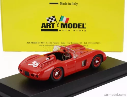 FERRARI  500TR SPIDER s/n.0640 N 38 2nd CIRCUITO DEL POSILLIPO NAPOLI GP 1957 RENATO BOFFA  RED