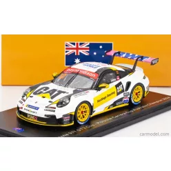   PORSCHE  911 992 GT3 N 12 PORSCHE CARRERA CUP AUSTRALIA CHAMPION 2024 HARRI JONES  WHITE YELLOW BLACK