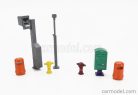 ACCESSORIES  SET TRANSENNE STREET - BARRICADES - SEMAFORO - TRAFFIC-LIGHTS  /