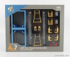 ACCESSORIES  DIORAMA AX7 CMB BUS DEPOT SERVICE  LIGHT BLUE YELLOW