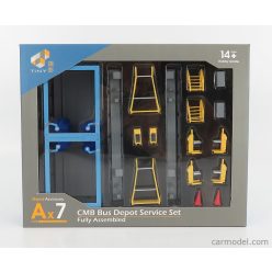   ACCESSORIES  DIORAMA AX7 CMB BUS DEPOT SERVICE  LIGHT BLUE YELLOW