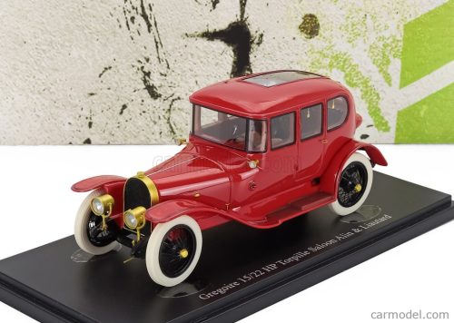 GREGOIRE  15/22hp TORPILLE SALOON ALIN & LIAUTARD FRANCE 1912  RED