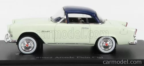 SIMCA  ARONDE PLEIN CIEL FRANCE 1957  LIGHT GREEN DARK BLUE