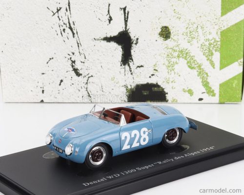 DENZEL  WD 1300 SPIDER SUPER N 228 RALLY DES ALPES AUSTRIA 1954  LIGHT BLUE