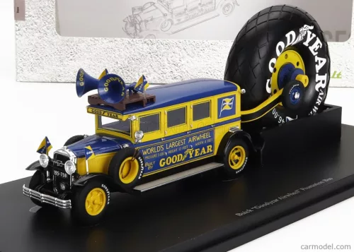 BUICK  GOODYEAR AIRWHEEL PROMOTION AUTOBUS USA 1929  YELLOW BLUE