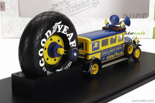 BUICK  GOODYEAR AIRWHEEL PROMOTION AUTOBUS USA 1929  YELLOW BLUE