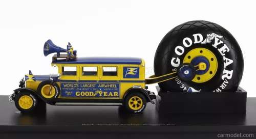 BUICK  GOODYEAR AIRWHEEL PROMOTION AUTOBUS USA 1929  YELLOW BLUE
