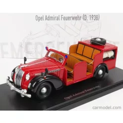   OPEL  ADMIRAL TRUCK FEUERWEHR - FIRE ENGINE GERMANY 1938  RED