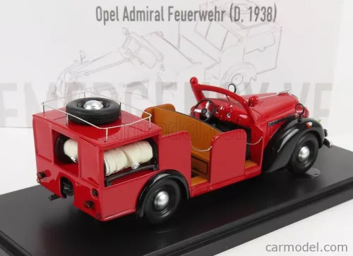 OPEL  ADMIRAL TRUCK FEUERWEHR - FIRE ENGINE GERMANY 1938  RED