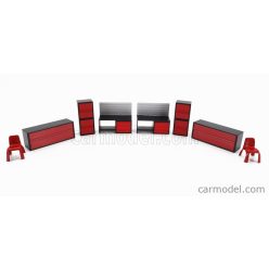 ACCESSORIES  SET GARAGE STORAGE FORNITURE  RED