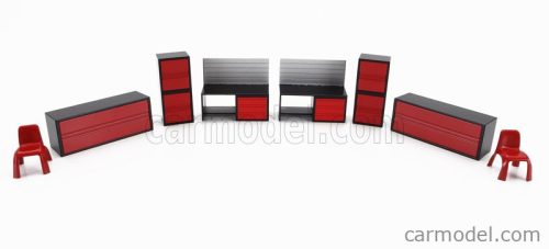ACCESSORIES  SET GARAGE STORAGE FORNITURE  RED