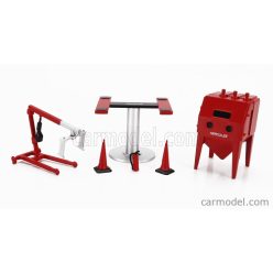   ACCESSORIES  SET OFFICINA GARAGE ENGINE MAINTENANCE  RED SILVER