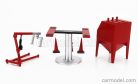 ACCESSORIES  SET OFFICINA GARAGE ENGINE MAINTENANCE  RED SILVER