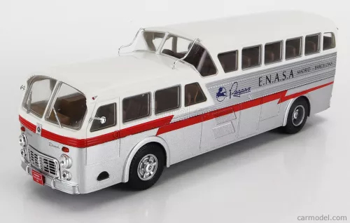 PEGASO  Z-403 MONOSCOCCA AUTOBUS E.N.A.S.A. MADRID-BARCELLONA 1951  SILVER WHITE RED