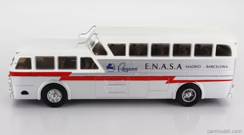PEGASO  Z-403 MONOSCOCCA AUTOBUS E.N.A.S.A. MADRID-BARCELLONA 1951  SILVER WHITE RED