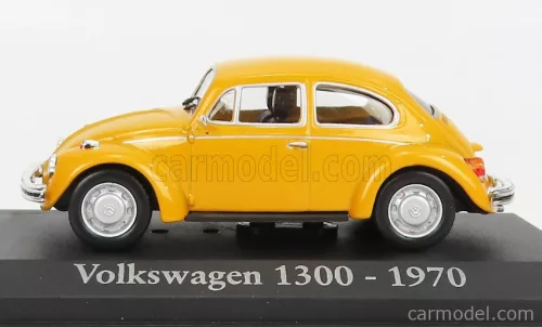 VOLKSWAGEN  BEETLE KAFER 1300 1970 - CON VETRINA - WITH SHOWCASE  YELLOW