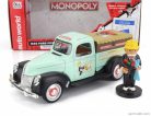 FORD USA  PICK-UP PROPERTY MANAGEMENT TRUCK WITH MONOPOLY FIGURE 1940  VERY LIGHT GREEN BLACK