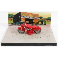   BATMAN  BATWOMAN BIKE - MOTORCYCLE - DETECTIVE COMICS 233  RED SILVER WHITE