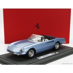   FERRARI  365 CALIFORNIA s/n08347 SPIDER CABRIOLET GENEVE MOTORSHOW 1966- CON VETRINA - WITH SHOWCASE  LIGHT BLUE MET
