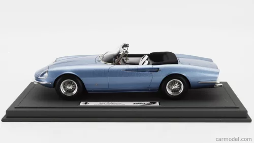 FERRARI  365 CALIFORNIA s/n08347 SPIDER CABRIOLET GENEVE MOTORSHOW 1966- CON VETRINA - WITH SHOWCASE  LIGHT BLUE MET