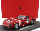 FERRARI  250 GTO 3.0L V12 TEAM NORTH AMERICAN RACING N.A.R.T. N 26 24h LE MANS 1964 ED HUGUS - JOSE ROSINSKI - CON VETRINA - WITH SHOWCASE  RED WHITE