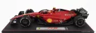 FERRARI  F1-75 TEAM SCUDERIA FERRARI N 55 AUSTRALIAN GP 2022 CARLOS SAINZ - CON VETRINA - WITH SHOWCASE  RED