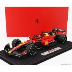  FERRARI  F1  SF-23 TEAM SCUDERIA FERRARI N 16 4th MONZA ITALY GP 2023 CHARLES LECLERC - CON VETRINA - WITH SHOWCASE  RED BLACK YELLOW