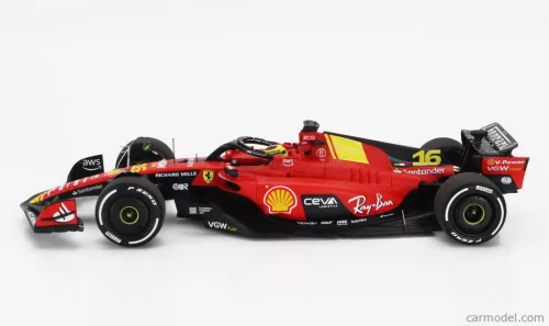 FERRARI  F1  SF-23 TEAM SCUDERIA FERRARI N 16 4th MONZA ITALY GP 2023 CHARLES LECLERC  RED BLACK YELLOW