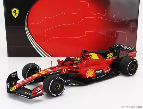FERRARI  F1  SF-23 TEAM SCUDERIA FERRARI N 16 4th MONZA ITALY GP 2023 CHARLES LECLERC  RED BLACK YELLOW