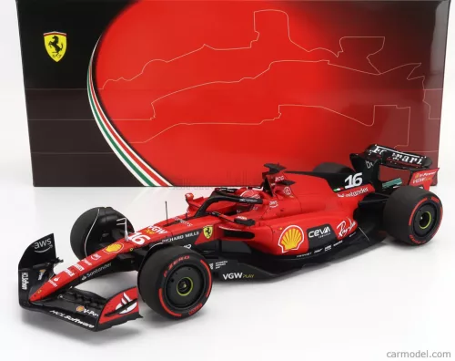 FERRARI  F1  SF-23 TEAM SCUDERIA FERRARI N 16 3rd BELGIUM GP 2023 CHARLES LECLERC  RED BLACK