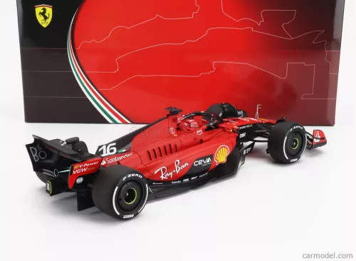 FERRARI  F1  SF-23 TEAM SCUDERIA FERRARI N 16 4th SINGAPORE GP 2023 CHARLES LECLERC  RED BLACK