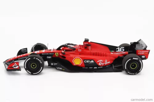 FERRARI  F1  SF-23 TEAM SCUDERIA FERRARI N 16 4th SINGAPORE GP 2023 CHARLES LECLERC  RED BLACK
