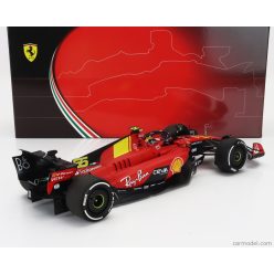   FERRARI  F1  SF-23 TEAM SCUDERIA FERRARI N 55 POLE POSITION 3rd MONZA ITALY GP 2023 CARLOS SAINZ  RED BLACK YELLOW